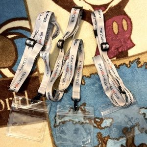 Disney Cruise Line Silver Castaway Club Lanyards (2)